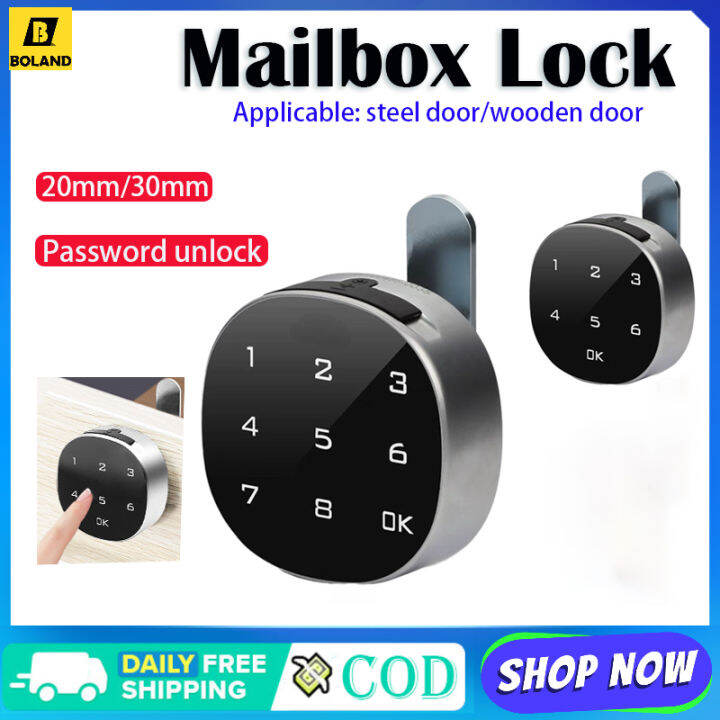 Boland Mailbox Letter Box Digital Lock Smart Touch Screen 6/8