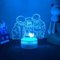 【hot】✕✖  Hot Game Undertale 3d Chara and night light for kids Birthday Room Xmas