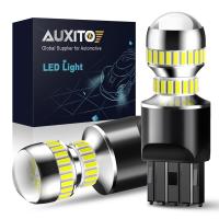 AUXITO 2x led T20 7440 W21W WY215W LED 7443 SRCK W215W LED Bulsb Car Lights Turn Signal Brake Reverse Tail Lamp Auto 1200LM 12V