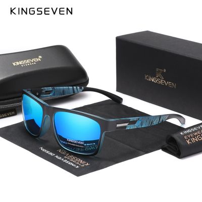 KINGSEVEN ของแท้แว่นตากันแดดแว่นตาโพลาไรซ์สำหรับผู้ชายดีไซน์ใหม่2023เลนส์ UV แว่นตาแฟชั่น Oculos De Sol