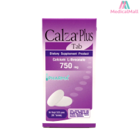 CalZa-Plus Tab แคลซ่า-พลัส แคลเซียม แอล-ทรีโอเนต 750 mg. + แร่ธาตุ แบบเม็ด 60 เม็ด [MMDD]