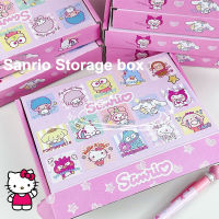 Kawaii Sanrio กล่องบรรจุน่ารัก Kuromi Cinnamoroll อะนิเมะนักเรียน Jk กระโปรงจัดส่งด่วนกล่องกล่องกล่องเก็บของเล่นเด็ก Girls