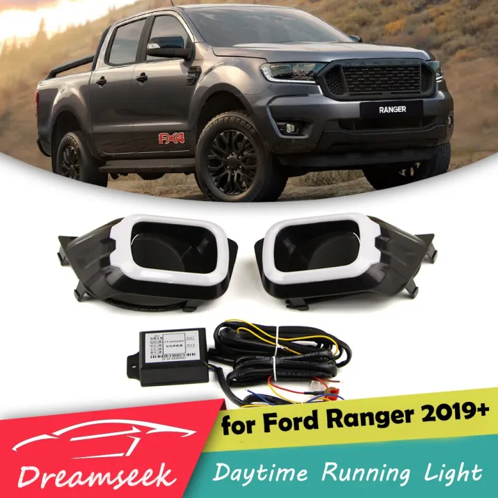 Dreamseek LED DRL Fog Light for Ford Ranger 2019 2020 Daytime Running ...
