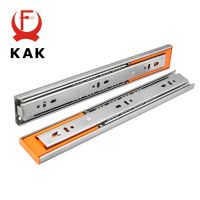 【VV】 KAK 10 quot; - 22 quot; Drawer Slides Soft Close Three-Section Rails Cabinet Hardware