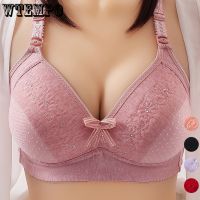 (Hot clothes) 100C ถ้วยขนาดบวกยกทรงผู้หญิง Push Up Bra ชุดชั้นในไร้รอยต่อบางไร้สายนุ่มบราเซียเซ็กซี่ขนาดใหญ่ B Ralette ชุดชั้นในหญิง