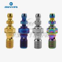 Wanyifa Titanium M10 1.25mm 1.0mm Double Single Clutch Slave Cylinder Banjo Bolt with Bleeder Valve for Ducati KTM