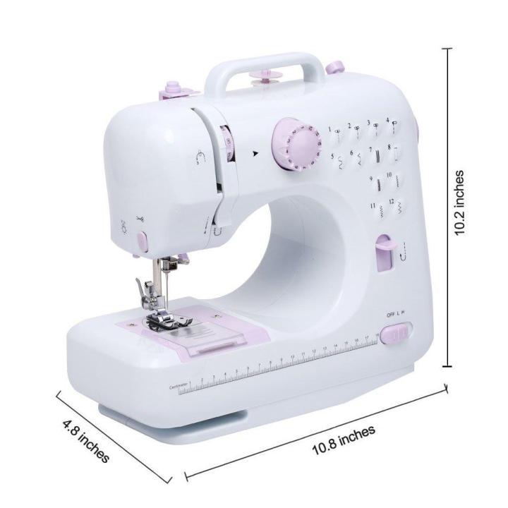 sewing-machine-new-step-asia-จักรเย็บผ้าไฟฟ้าไร้สาย-12-ตะเข็บระบบด้ายคู่-ปรับความเร็วได้-2-ระดับ