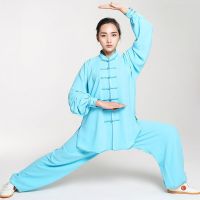 Autumn Cotton Tai Chi Clothing Middle Aged Outdoor Fitness Judo Martial Jiu Jitsu Arts Yoga Sports Exercise Men Women Suits