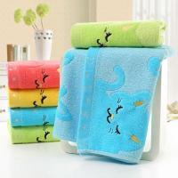 hotx 【cw】 1pc Soft Children Baby Washcloth Bathing Feeding Cartoon Cotton for Newborn Infant Handkerchief Shower