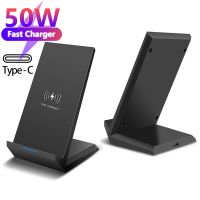 GYSO 50W Wireless Charger Stand for iPhone 14 13 12 11 Pro XS Max X Xr 8 Plus Phone Chargers Wireless Fast Charging Dock Station