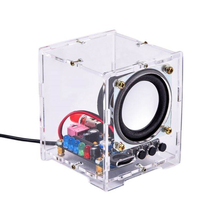 【ลำโพงบลูทูธ】อัพเกรด USB Mini Amplifier กล่องลำโพงสเตอริโอโปร่งใส