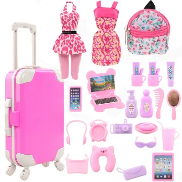 Barbie cheap luggage toy