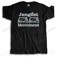 Shubuhzi ชายแฟชั่นใหม่เสื้อยืดแนวเสื้อยืดสีดำเสื้อยืดผู้หญิง JUNGLIST MOVEMENT DNB DRUM และ BASE RAVE Unisex เสื้อยืดลำลอง