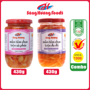 Combo 1 Hũ Mắm Tôm Chua Trộn Cà Pháo 430g + 1 Hũ Mắm Tôm Chua Trộn Đu Đủ