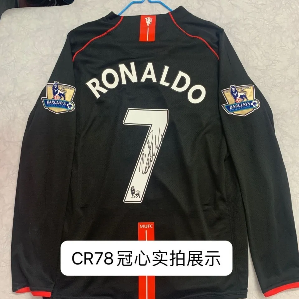 Manchester United Cristiano Ronaldo 2007 Black Long Sleeve Retro Jersey