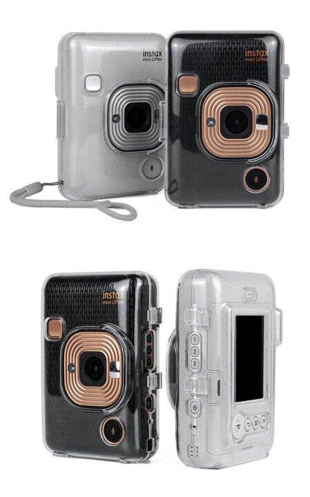 สำหรับ-fujifilm-instax-mini-liplay-อุปกรณ์เสริมกล้องถ่ายรูปศิลปินศิลปินสีน้ำมัน-pu-หนังทันทีป้องกันกระเป๋าสะพายไหล่เคสแบบกระเป๋า