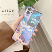 เคสแบบฝาพับสำหรับ OPPO พบ N2เคสฝาพับบลูเรย์สไตล์ใหม่ทาสี3D สเตอริโอเคสป้องกันซิลิโคนดาวโชคดีแฟชั่นป้องกันการตก