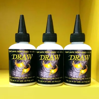 DRAW STENCIL น้ำยาลอกลายขวด ขนาด4ออนซ์ ผลิตในประเทศไทย เจลลอกลายสัก Tattoo Stencil Transfer Gel 4OZ