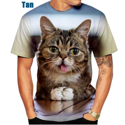 Men Cool T-shirt Funny 3d Tshirt Print Cat Short Sleeve Summer Tops Tees Teen Graphic Tee Cute Shirt Funny Gifts