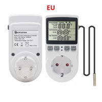 Eu Temperature Control Meter Timer Switch Socket เครื่องทำความร้อนเครื่องทำความเย็นพร้อม Cycle Timing Mode Digital Thermostat 16a