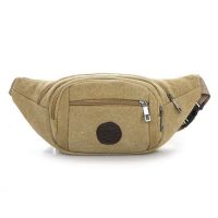 Sport Fanny Pack Sling Crossbody Running Change Bag Canvas Waist Bag Fashion Large Capacity Cash Register Fanny Pack Running Belt