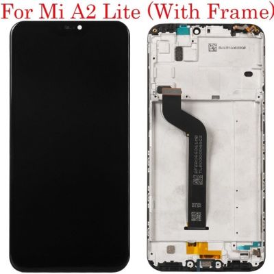 จอแอลซีดีสำหรับ Xiaomi Mi A2 Lite จอแสดงผล Lcd พร้อมกรอบจอแสดงผลเครื่องอ่านพิกัดหน้าจอสัมผัสอะไหล่ Xiaomi Mia2 Lite แสดง A2lite