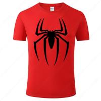 เสื้อยืด ผู้ชายฤดูร้อนโพลีเอสเตอร์แขนสั้นเสื้อยืด Spiderman เย็นสบาย ๆ แฟชั่นใหม่ด้านบนเสื้อยืด Camisetas Hombre J90