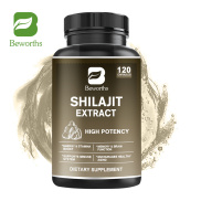BEWORTHS Shilajit Pure Himalayan Capsules 400mg with Ginseng for Energy