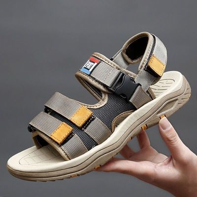 Foreign trade export single withdraw cabinet new sandals mens all-match sports leisure beach shoes large size