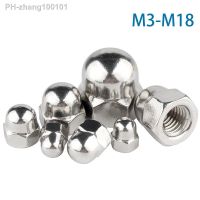 10Pcs M3 M4 M5 M6 M8 M10 M12 M14 M16 M18 Acorn Cap Nut 304 Stainless Steel Decorative Dome Cap Nuts Blind Nuts