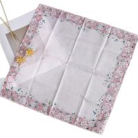 Cotton printed handkerchief soft environmental protection hand towel for women 43cmx43cm