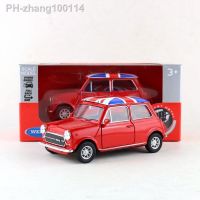 WELLY Diecast Model 1:36 Scale Mini Cooper 1300 UK Edition Classical Vintage Toy Car Educational Collection Gift Children