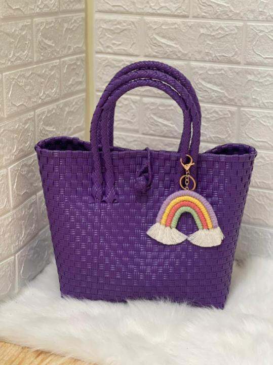 Tas Anyaman Wanita Super Premium ANABEL Special Edition L Purple Super