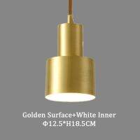 Golden Led Pendant Lights for Home Decor Over Dinning Table Bedside Reading Lamp Restaurant Bar Brass Finish Hanging Lampe