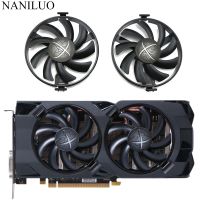 อะไหล่พัดลมระบายความร้อน RX470 RX480 FDC10U12S9-C สำหรับ XFX Radeon RX 480 470 470D RS สีดำหมาป่าการ์ดจอพัดลมทำความเย็น