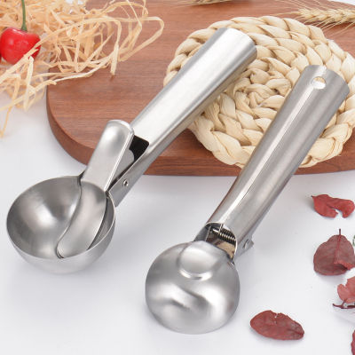 Ice Cream Scoops Stacks สแตนเลสแตงโม Baller Scoop Non-Stick ผลไม้ช้อนขนม Ice Cream Ball Maker เครื่องมือห้องครัว