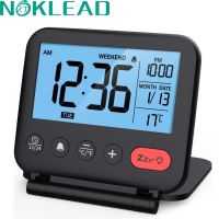 【YF】✴✵  NOKLEAD New Camping Cover Desk Digital Thermometer Calendar Traveling Alarm Desktop