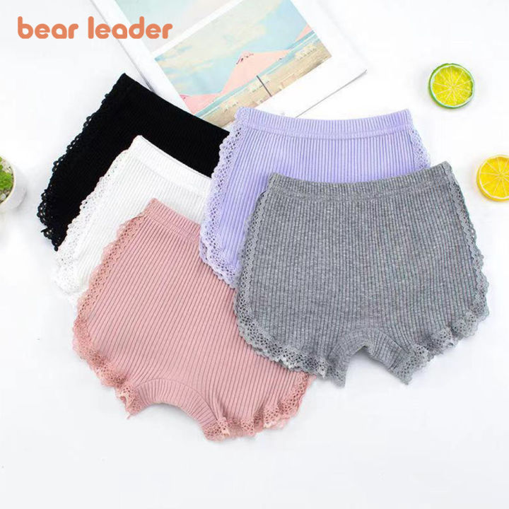 bear-leader-กางเกงเซฟตี้สำหรับเด็กผู้หญิง-กางเกงเซฟตี้ผ้าคอตตอนแท้ป้องกันแสงสำหรับเด็กกางเกงในสำหรับฤดูร้อนแบบบาง