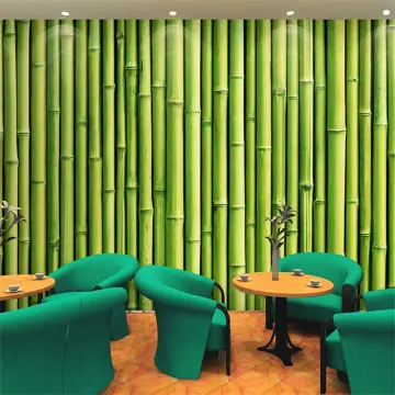 3D Green Bamboo Wallpaper Customizable Natural Bamboo Photo Poster Wall  Murals