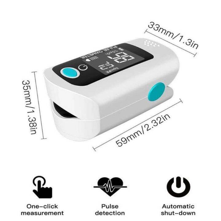 pulse-oximeter-finger-พร้อมส่ง-เครื่องวัดออกซิเจนปลายนิ้ว-สินค้ามาตรฐานส่งออกยุโรป-มีce-mark-แถมถ่านฟรี2ก้อน