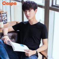 Caspa เสื้อยืดคอวี สีพื้น ผู้ชาย- รุ่น397T พร้อมส่ง