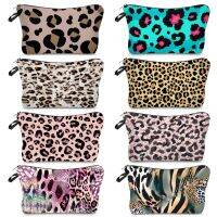 【CW】⊙  Resistant Makeup Printed Leopard Organizer Multifunction Storage