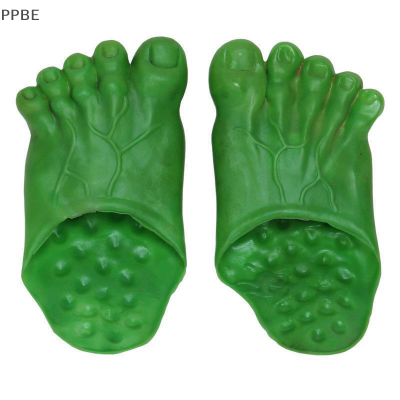 PPBE ฮาโลวีนตลก Hulk รองเท้าแตะรองเท้าปก Bigfoot Halloween Gift