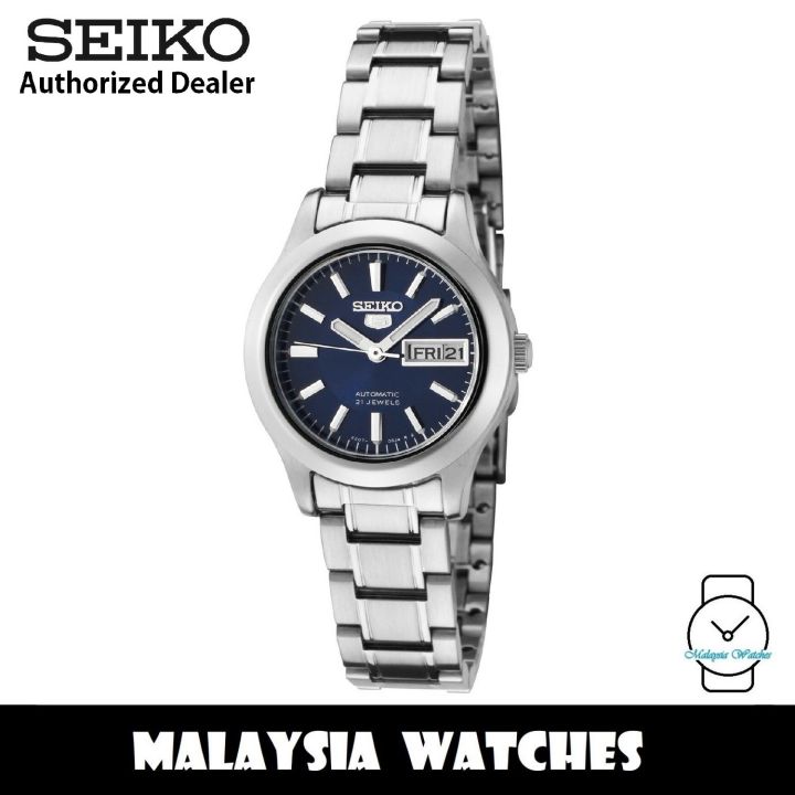 Seiko 5 SYMD93K1 Automatic 21 Jewels Ladies Stainless Steel Watch (Silver &  Blue) | Lazada