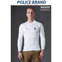 Police Bodysize  เสื้อโปโลแขนยาว ทรง Slim fit พอดีตัว สีขาว,ดำ,เทา,กรม ใส่ได้ทั้งผุ้ชาย/ผู้หญิง (รหัส : FP21,BP22,XP19)