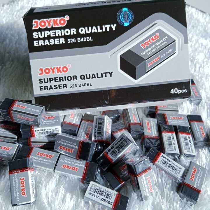 penghapus mini joyko / penghapus pensil / hitam-putih ( isi 40 pcs ...
