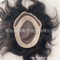 วิกผมผู้ชาย 120%-130% 6 นิ้ว ทนทาน แบบเปลี่ยน สําหรับผมอินเดีย