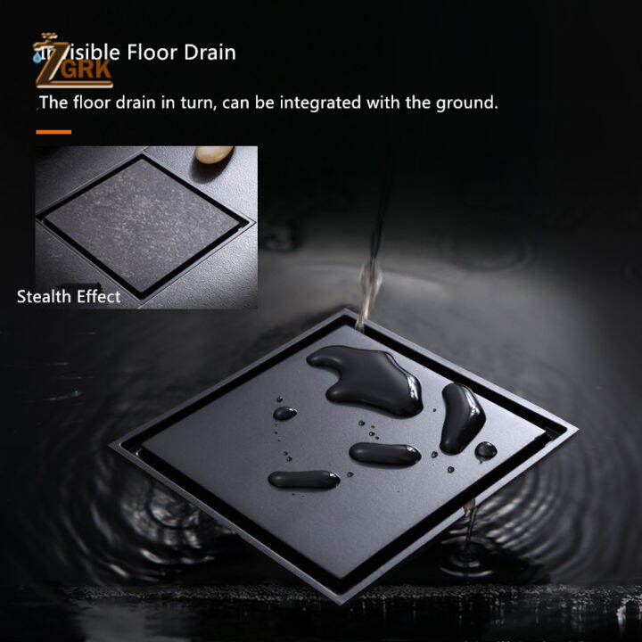 2021zgrk-black-brass-floor-drain-deodorant-100x100mm-square-anti-odor-linear-shower-drain-bathroom-balcony-shower-drain-hair-catcher