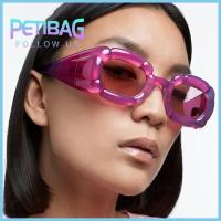 PETIBAG สีลูกอมสี แว่นกันแดด Y2K การป้องกัน UV400 สีชมพูกุหลาบ เฉดสีของผู้หญิง ทันสมัยและทันสมัย แว่นตาสำหรับแว่นตา สำหรับผู้หญิงและผู้ชาย