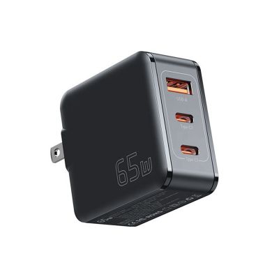 Essager 65W GaN USB Type C Quick Chagers Multi-Port Charger Fit for Samsung IPhone Laptop Chagers